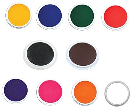 Craftplay Giant Washable Paint Pads | Set of 10 colours! | Non Toxic | Suitable for Hands & Feet