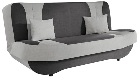 Mirjan24 Sofa Pinto mit Bettkasten und Schlaffunktion, Schlafsofa, Farb- und Materialauswahl, Wohnlandschaft, Couch vom Hersteller, Schlafcouch (Uttario Velvet 2973 + Uttario Velvet 2971)