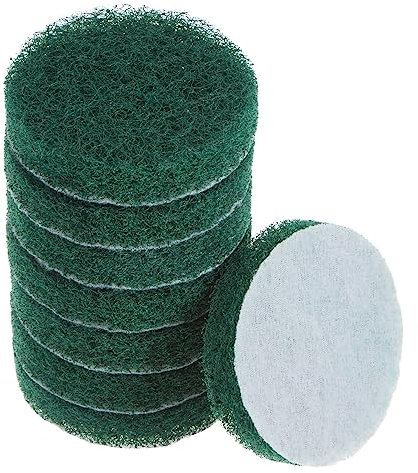 sourcing map 8pcs Drill Power Brush 3 inch Tile Scrubber Scouring Pads 180-240 Grit for Bathroom Kitchen Household Cleaning