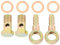 MACHSWON 2 Sets Car Diameter Banjo Hose Barb Bolt Fittings 14mm Banjo Bolt Washer Kit Bronze Tone for Motorcycle Car