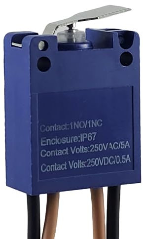 Interrupteur à encliquetage étanche IP67 - Avec système de contact double face - Interrupteur de contact de porte - LED (basse tension) ou 230 V (haute tension) - Marche/arrêt