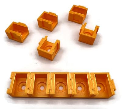 eXODA 10x Halterung für Wago 2er Klemmen Typ 221-612 bis 6mm2 von eXODA