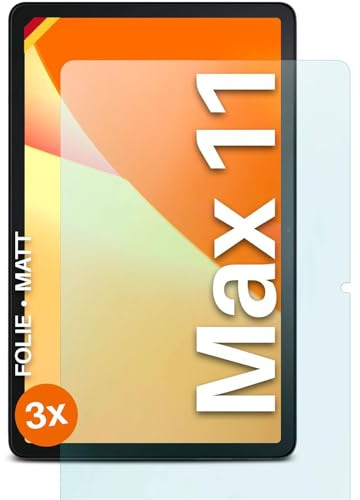 moex® FlexProtect Schutzfolie matt kompatibel mit Amazon Fire Max 11 Folie gegen Reflexionen, Anti Reflex Displayschutz, Matte Displayfolie, robust und Kratzfest – 3 Stück