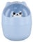 Desktop Trash Can with Lid, Cute Mini Desk Bin, Plastic Garbage Bin for Office Bedroom, Small Cartoon Bear Flip-Type Dustbin, Removable Pen Holder (Blue)