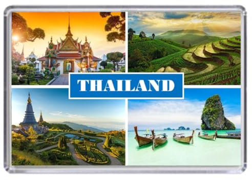 Thailand Souvenir Acrylic Fridge Magnet (Standard: 70x45mm)