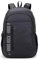 Hard Rock Logo Repeat Black and Grey Strap Active Backpack Black, Schwarz, Classic
