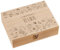 ukgiftstoreonline Personalised Tea Box Engraved With Tea Bag Holder With Pot and cups
