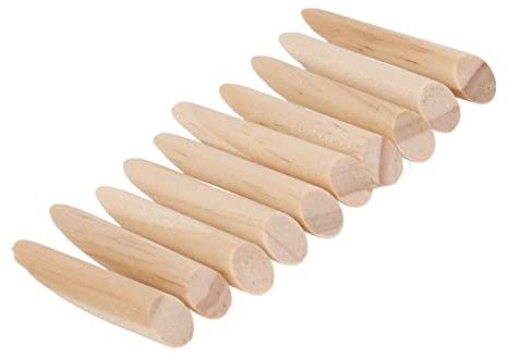 Holzloch-Vorrichtungsstopfen, 50-teiliges Taschen-9,5-mm-Dübel-Zubehör-Teileset-Set für Holzdübel aus Eiche (Kiefernholz)