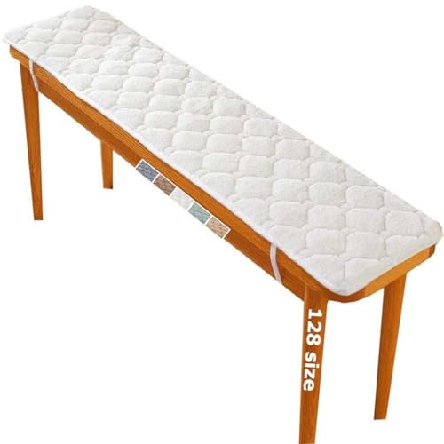 Miecoae Sitzkissen für Indoor und Outdoor, Stuhlkissen Balkon, Sitzauflage Bank, Sitzbank Kissen Bankauflage Bankkissen Sitzpolster für Fensterbank, Mit Bändern Antirutsch(A5,190x35 cm 75x14 in)