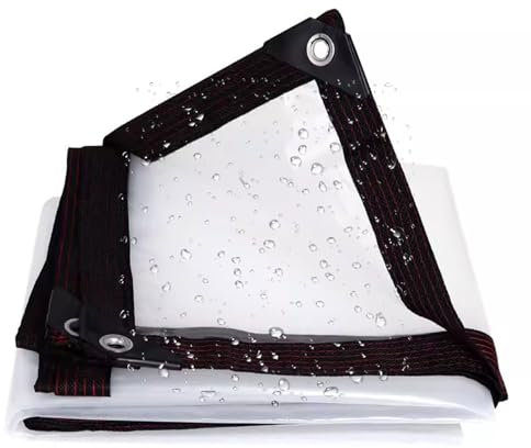 DSFHVBDD Lona Impermeable Exterior 2x3, Lona de Protección Piscina, Lona Transparente para Terraza, Lona Impermeable Transparente, para Terrazas Muebles Jardín Coche