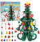 LEMESO Adventskalender 2025 Weihnachtsbaum aus Holz 24 Weihnachtskalender mit hängender Holz Tannenbaum 3D Weihnachts-Countdown Baum Weihnachtsdeko Christmas Tree DIY Geschenk für Weihnachten