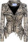 Modische Bikerjacke mit Nieten für Damen Hip Hop Punk Gothic Trend Reißverschlussjacke Langärmlige leichte Jacke mit Vintage Revers (Farbe 1,M)
