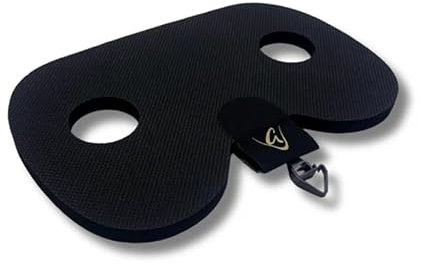 Godfrey Original Ruder-Sitzpolster, rutschfestes, bequemes Sitzpolster für Boote und Rudergerät, optionaler Clip für Boot, perfekt für Concept2, Peloton, Hydrow und Wasserruder (Damen mit Clip)