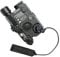 ProWildGear PEQ-15 Style Battery Case Box Sight + LED Flashlight BK/DE For AEG GBB CQB (black/green dot)