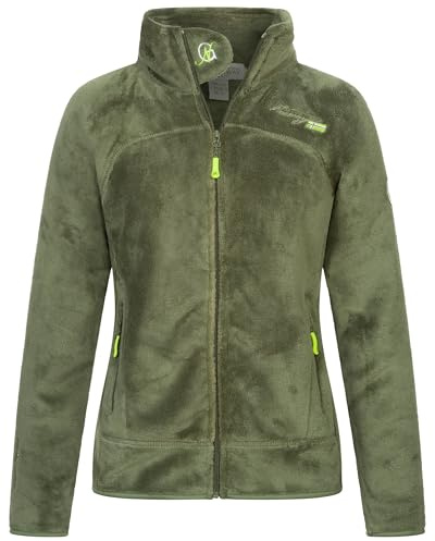 Geographical Norway Damen Teddy Fleece Jacke Herbst Winter Jacke Sweater Übergangsjacke