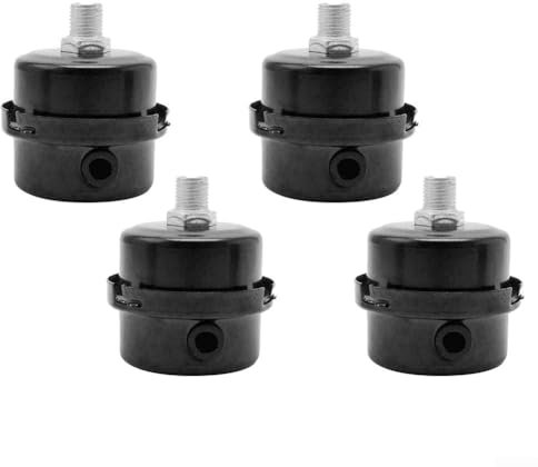 Schalldämpfer 4 Stück Kompressor Luftfilter,1/2 Luftfilter Für Kompressor, Metall Schalldämpfer Luftkompressor Ansauggewinde, Für Luftkompressor Ersatzteile Kompressor Luftfilter