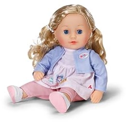 BABY born Sophia Rose, weiche 36cm große Puppe mit hochwertigen blonden Haaren und Schlafaugen