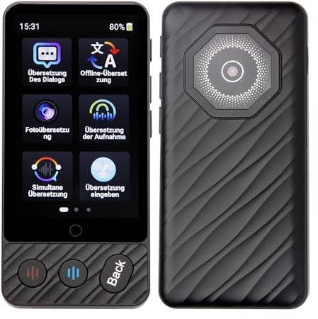 Vinstein Sprachübersetzer,M50 Übersetzungsgerät,138 Sprachen Online /19 Offline(Offline Deutsch),Sprachübersetzer Gerät,übersetzer,Fotoübersetzung,Sofortübersetzung,Fotoübersetzung