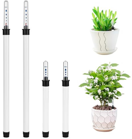 bssmmai Lot de 4 indicateurs de niveau d'eau pour plantes - Indicateur de niveau d'eau hydroponique - Indicateur d'arrosage - Pour plantes d'intérieur - Pour le jardinage, les plantes en pot - Deux