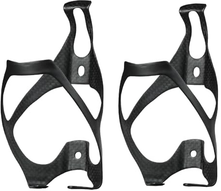 QIKU Flaschenhalter Carbon Fahrrad Getränkehalter 15g Leichtgewicht Trinkflaschenhalter für MTB Rennrad Fahrrad (3K03-2)