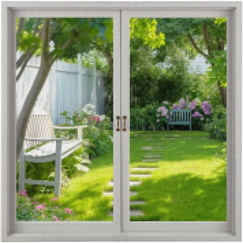 PQETBV Mosquitera Ventana Magnetica con Fijación Magnética, Mosquitera Universal 150 x 130 cm, Mosquiteras Magnéticas DIY con 12 Potentes Imanes, Mosquitera Ajustable para Ventanas sin Taladrar