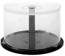 10 x 50 Empty CD DVD Cakebox Storage Tub Plastic Case for DVD CD Bluray Discs Spindle cake box (Holds 500 discs)