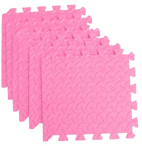 ERINGOGO 6 Stück Teiliges Eva Bodenpuzzle mit Blattstruktur Dicke Umweltfreundliche Schaumstoffmatten rutschfest Stoßdämpfend Spielteppich für Krabbel und Spielbereiche