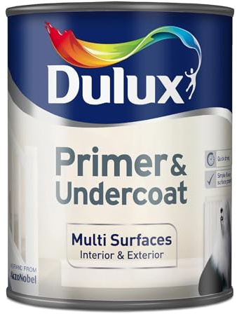 Dulux Multi Surface Primer, Smooth Base, Strong Adhesion Formula, Fast Drying, Enhances Paint Finish, Long Lasting, Easy Application, Ideal for Interior & Exterior Surfaces, 750ml