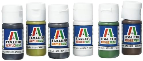 Italeri 433AP 510000433 - Acryl Set WWII Military German Army, Weiß, Weiss/Opulenter Garten