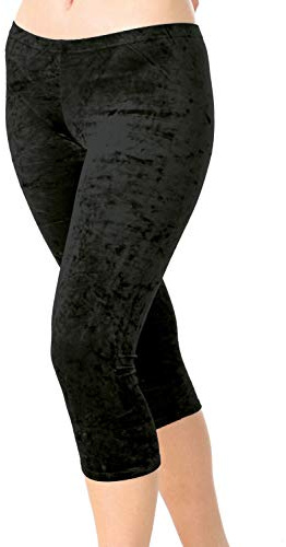 Fischer 77122 Samt Caprihose Mädchen Damen Gymnastik Turn Sport Capri Hose in wolkiger Samt Optik, Ökotex 100 Zertifiziert, Verschiedene Größen und Farben