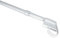 GARDINIA Klemmvitrage Ø 10/12 mm weiß 45-75, Metall, 45-75 cm