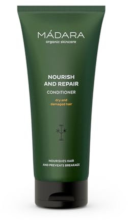 MÁDARA Organic Skincare | Nourish And Repair Conditioner - 200 ml, mit Nördlicher Brennnessel und Quitte, Verhindert Haarbruch und Spliss, Tief Nährend, Vegan, Ecocert-zertifiziert