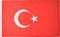 Türkei-Flagge, 90 x 150 cm, 210D Nylon, hochwertig, bestickt, türkische Flagge
