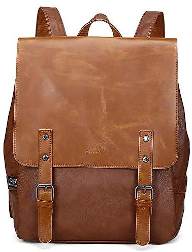 DokinReich Vintage Rucksack Damen Herren Rucksack Wanderrucksack Damen Herren Schultertasche 14 Zoll 3 Farben
