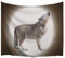 A.Monamour Wanddekor Wandteppiche Graue Hintergründe Nacht Wolf In Silhouette Heulen Am Runden Mond Tier Themen Polyester Stoff Wandbehang Tapisserie Kunst Dekore 180X200Cm / 71X 80