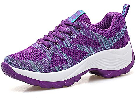 Classic Pink Donna Scarpe da Ginnastica Sportive Casual Fitness Sneakers Jogging Sneakers da Corsa Zeppa Palestra