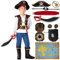 Spooktacular Creations Piratenkostüm für Jungen, für Kinder, Kostüm für Rollenspiele, Deluxe-Kostüm-Set, Größe L