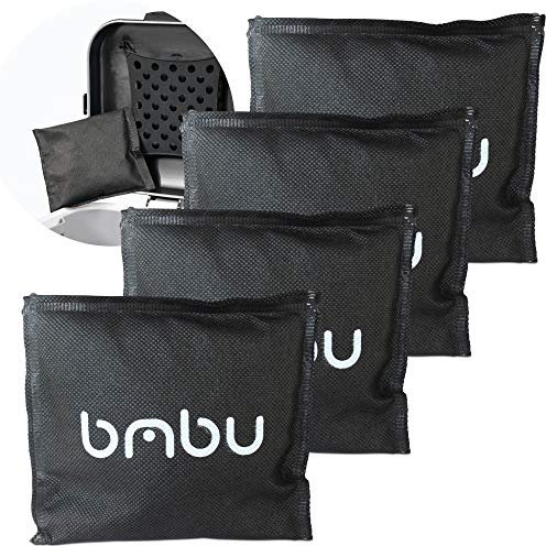 bmbu Lot de 4 Sacs désodorisants au Charbon de Bambou pour bac à litière/Seau à Couches – Inserts de Rechange pour la litière Portable PetFushion – Absorbe et élimine Les odeurs et Les odeurs