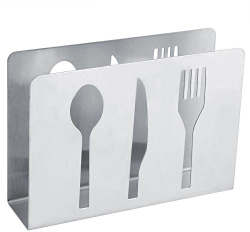 Edelstahl Serviettenhalter Moderne Serviettenhalter Rack Tisch für Home Kitchen MEHRWEG VERPACKUNG socialme-eu