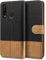 BEZ Cover per Huawei P30 Lite, Custodia Compatibile con Portafoglio Huawei P30 Lite Protettiva in Tela e PU Pelle Portafoglio Flip Cover con Chiusura Magnetica, Nero