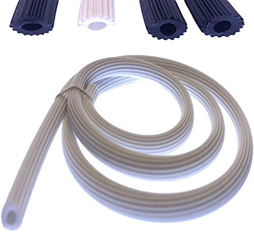 Keder Gummischnur 6,2mm für Fliegengitter aus PVC Weiss rund für Spannrahmen als Kederband Kedergummi Schnur Ersatzteil Zubehör (50m, Weiß 6,2mm)