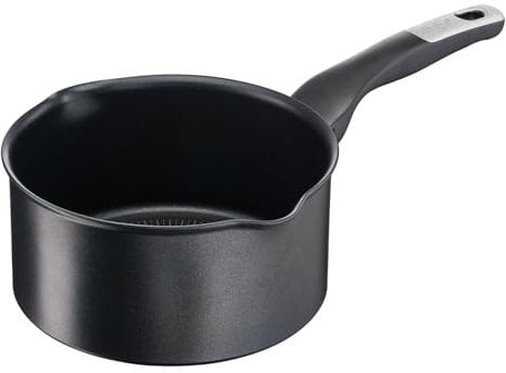Tefal Unlimited Casserole 20 cm (2.9 L), Becs Verseurs, Antiadhésive, Résistante aux Rayures, Revêtement Facile À Nettoyer, Thermo-Signal, Tous Feux Dont Induction, Fabriqué en France G2553002 Noir