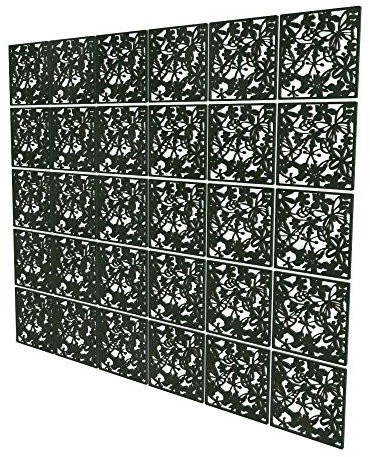 30 Pcs Trennwand Raumteiler - 202x242.5cm - Schwarz Sichtschutz Raumteiler Haengend Blütenblatt DIY Raumteiler für Wohnzimmer Home Office