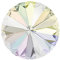 6 stk SWAROVSKI CRYSTALS Stones Rivoli 1122 Chaton, SS29 (6 mm) Crystal AB F (Swarovski-Kristalle Steine ​​Rivoli 1122 Chaton Crystal AB)