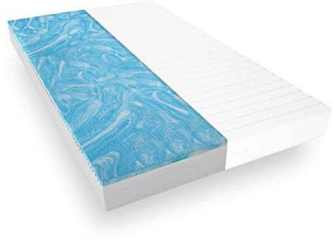 Mister Sandman Gelmatratze 200x200 hochwertige Matratze mit Gelauflage, Matratze mit Duo-Kern mit Mikrofaser Bezug Gelschaummatratze