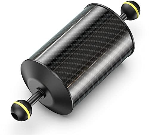 Sea frogs Carbon Fiber Float Arm D80mm, 8''/220mm, for Ultralight, Aquatic Arm, Buoyancy Provided 240g, Underwater Camera System Diving Tray Video Light/Strobe GA-10