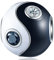 Yin Yang Charms Schwarz Weiß Emaille mit CZ, 925 Sterling Silber Ying Yang China Perlen, Tai Chi Yoga Charms wie Auge/Fußball fit Pandora Valentinstag Armband, Geschenke für Frauen/Männer