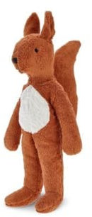 SENGER NATURWELT großer Schlenker-Eichhörnchen, Kupfer I Kuscheltier aus GOTS-zertifizierten Materialien I Naturnahes Design für Spielspaß und Dekoration