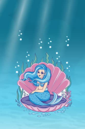 Meerjungfrau Mädchen Muschel Meer Hausaufgabenheft Notizen Tagebuch Erinnerungen: Notizbuch mit 120 linierten Seiten A5 Format Geschenk Schule