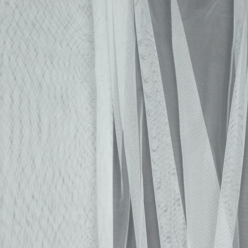 Stoff Meterware Softtüll - 1 Meter, Deko, Bekleidung, Kostüme, Karneval, Fasching, Fastnacht, Party, Deko Feiern, Tischdeko, Hochzeit, Geburtstag, Kinder (Weiß)